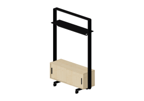 Muebles 3D - Perchero con mueble - Senator - Adapt Wall - AW2012CHSL
