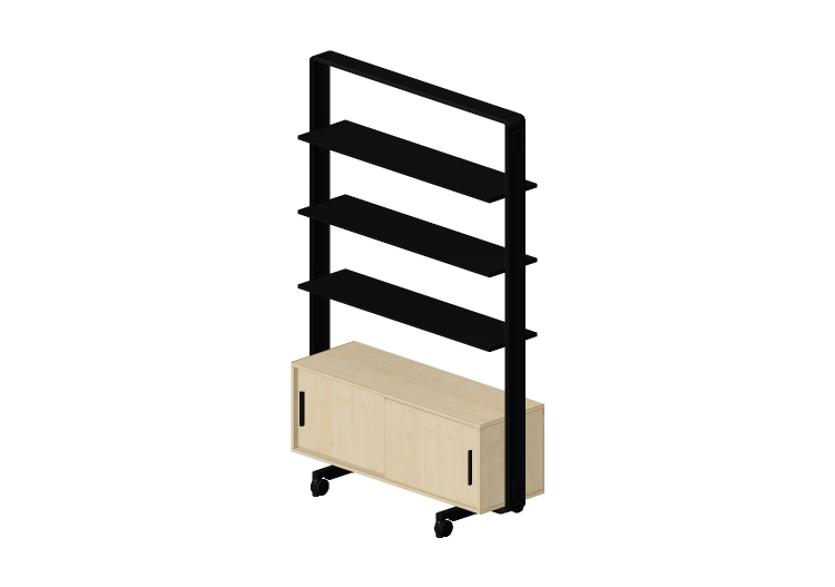 Mobili 3D - Scaffale con mobiletto - Senator - Adapt Wall -... Mobili 3D - Scaffale con mobiletto - Senator - Adapt Wall -...