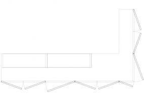 Mobili DWG - Angolo composizione 04