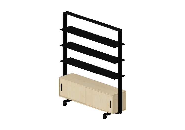 Meubles 3D - Étagère avec petit meuble - Senator - Adapt... Meubles 3D - Étagère avec petit meuble - Senator - Adapt...