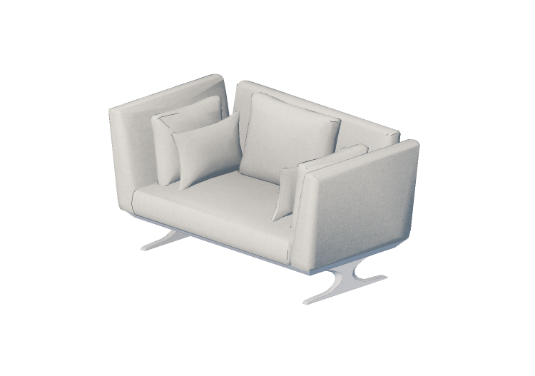 Sofás 3D - Sofá dois assentos - Sierra - 29007/2 - Sierra Sofás 3D - Sofá dois assentos - Sierra - 29007/2 - Sierra
