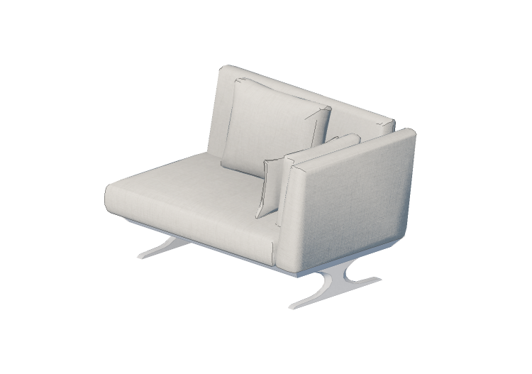 Poltronas y Sofás 3D - Sofá de dos plazas - Sierra -... Poltronas y Sofás 3D - Sofá de dos plazas - Sierra -...