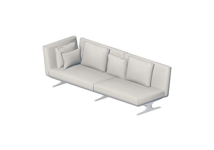 Poltronas y Sofás 3D - Sofá cuatro plazas - Sierra -... Poltronas y Sofás 3D - Sofá cuatro plazas - Sierra -...