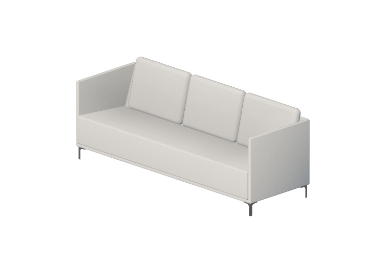 Chairs and Sofas 3D - Fabric lined Sofa - Sierra - 1888-3 -... Chairs and Sofas 3D - Fabric lined Sofa - Sierra - 1888-3 -...