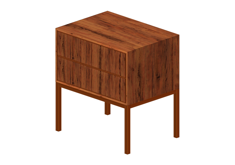 3D Betten und Nachttische - Nachttisch aus Holz - Sierra -... 3D Betten und Nachttische - Nachttisch aus Holz - Sierra -...