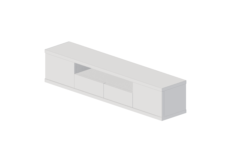 Armários 3D - Móvel TV - Sierra - 29087/BN - Sierra Armários 3D - Móvel TV - Sierra - 29087/BN - Sierra