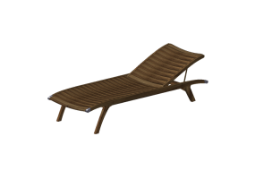 3D Deck chairs and sunbeds - Single bed in solid wood - Sierra - 22043TK