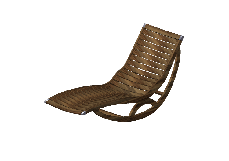Espreguiçadeira e Camas 3D - Chaise de balanço de madeira... Espreguiçadeira e Camas 3D - Chaise de balanço de madeira...