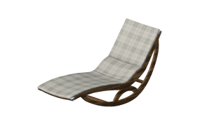 Espregui&ccedil;adeira e Camas 3D - Chaise de balan&ccedil;o de madeira maci&ccedil;a - Sierra - 22045TKT