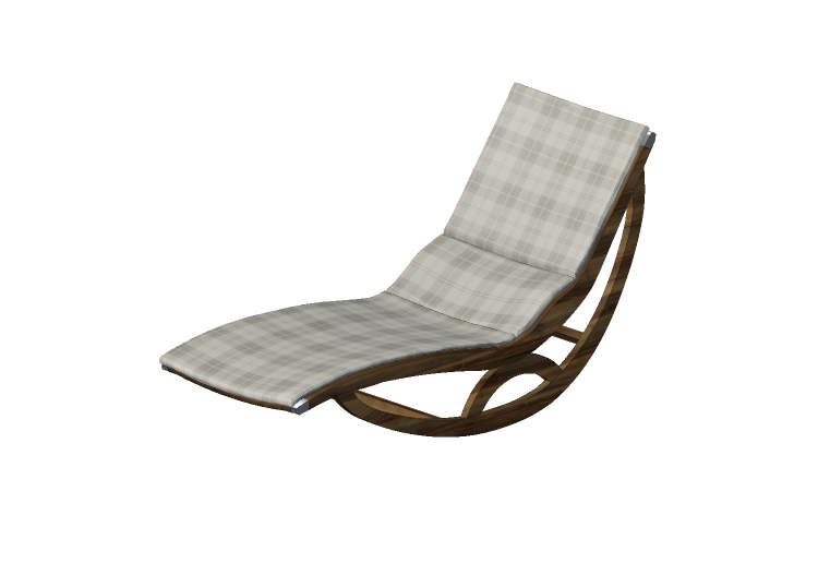 Espreguiçadeira e Camas 3D - Chaise de balanço de madeira... Espreguiçadeira e Camas 3D - Chaise de balanço de madeira...