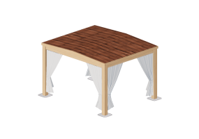 Parasol 3D - Pavillon en bois - Sierra - 22865