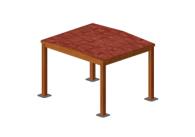 Guarda-s&oacute;is 3D - Gazebo - Sierra - 22860