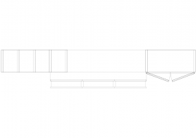 Mobili DWG - Composizione cassetti 45