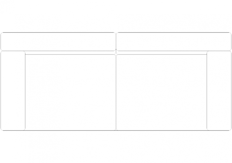 Furniture DWG - Canapé type 1 03 - ACCA software