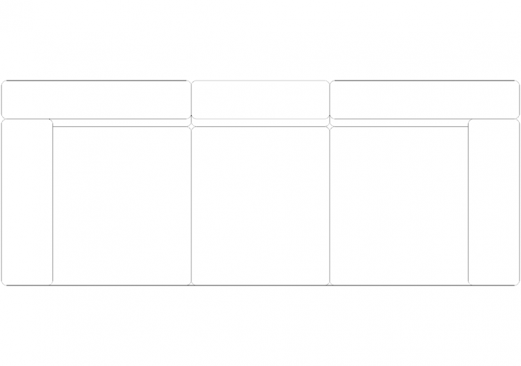 Muebles DWG - Sofá tipo 1 04 - ACCA software