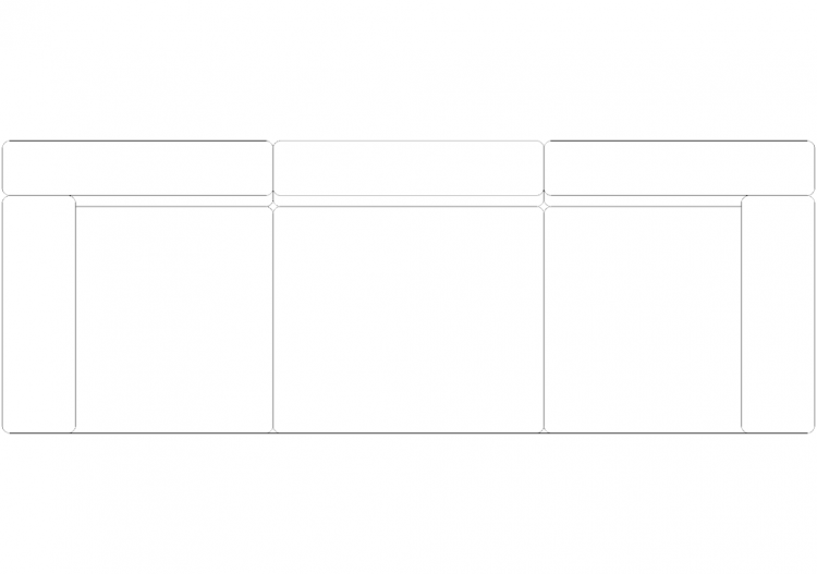 Mobili DWG - Divano tipo 1 05 - ACCA software