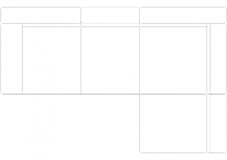 Furniture DWG - Canapé type 1 06 - ACCA software