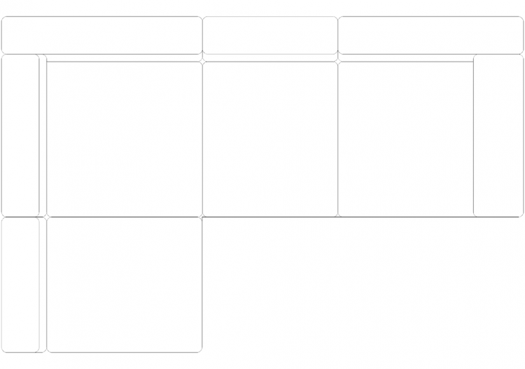 Furniture DWG - Canapé type 1 07 - ACCA software