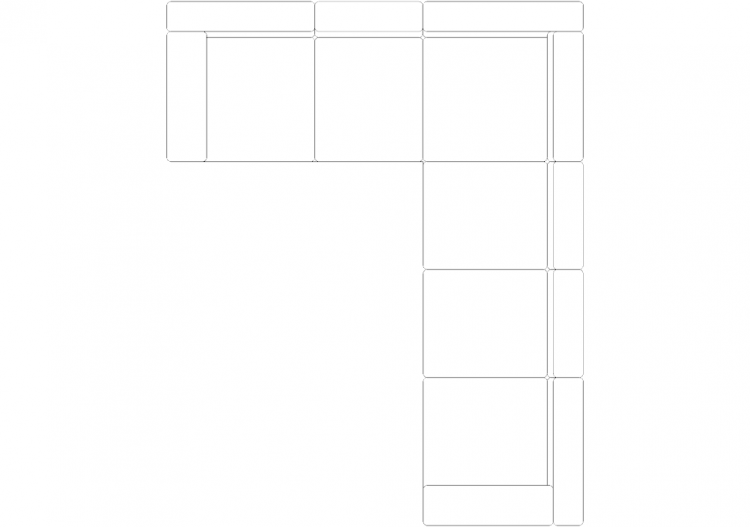 Furniture DWG - Canapé type 1 08 - ACCA software