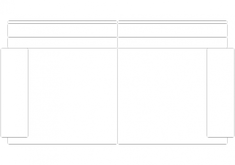 Mobili DWG - Divano tipo 2 03 - ACCA software