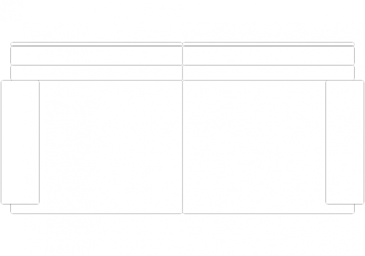 Mobili DWG - Divano tipo 2 04 - ACCA software
