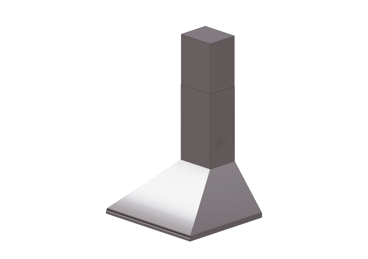 Electroménagers 3D - Hotte murale, 60 cm, acier inox satiné... Electroménagers 3D - Hotte murale, 60 cm, acier inox satiné...
