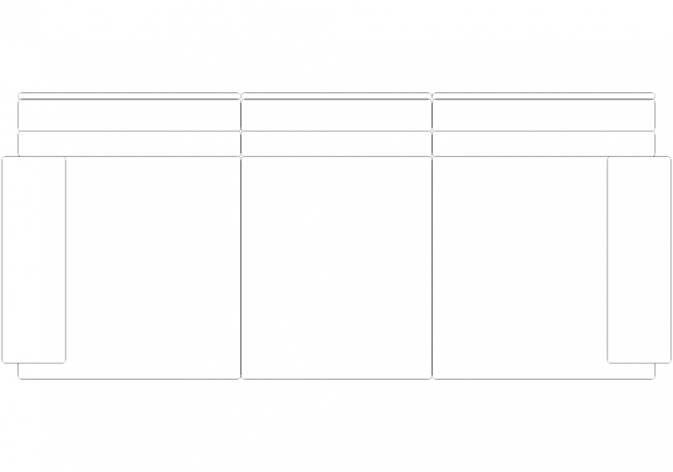 Mobili DWG - Divano tipo 2 05 - ACCA software