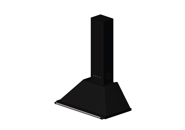 3D Electrical Appliances - Wall mounted black kitchen hood,... 3D Electrical Appliances - Wall mounted black kitchen hood,...