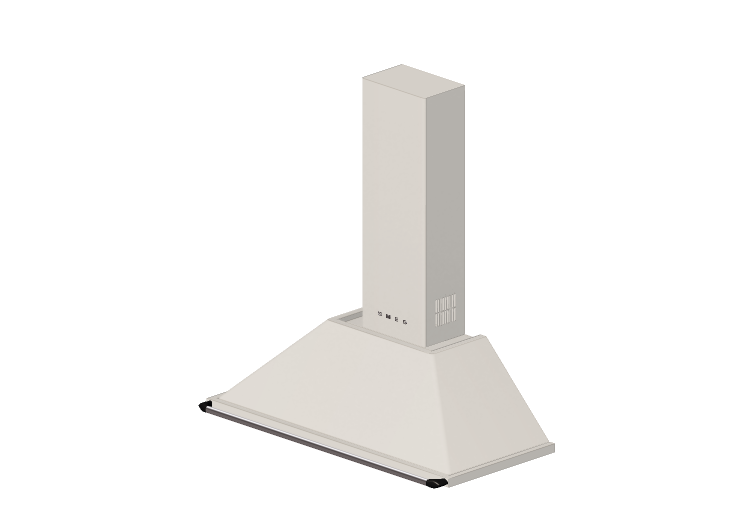 Eletrodomésticos 3D - Coifa de parede, 110 cm, creme – Smeg... Eletrodomésticos 3D - Coifa de parede, 110 cm, creme – Smeg...