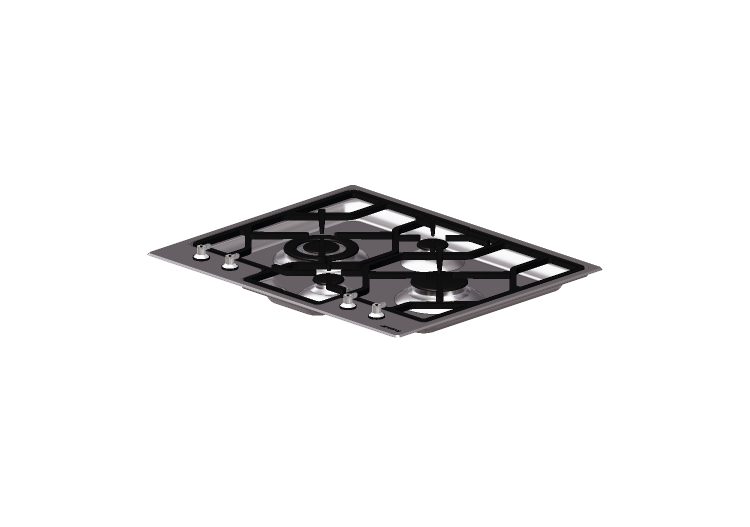 Electrodomésticos 3D - Encimera de gas con 4 fuegos - Smeg... Electrodomésticos 3D - Encimera de gas con 4 fuegos - Smeg...