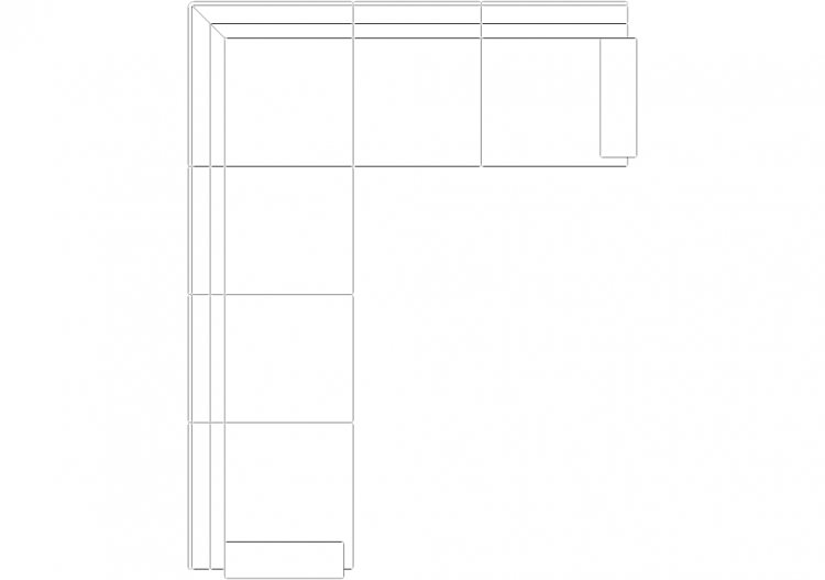 Mobili DWG - Divano tipo 2 10 - ACCA software