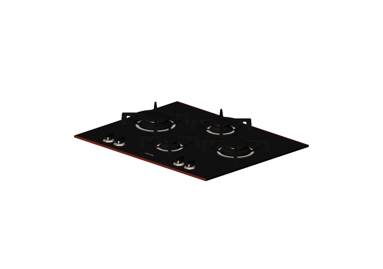 3D Electrical Appliances - Cooking top with 4 burners -... 3D Electrical Appliances - Cooking top with 4 burners -...