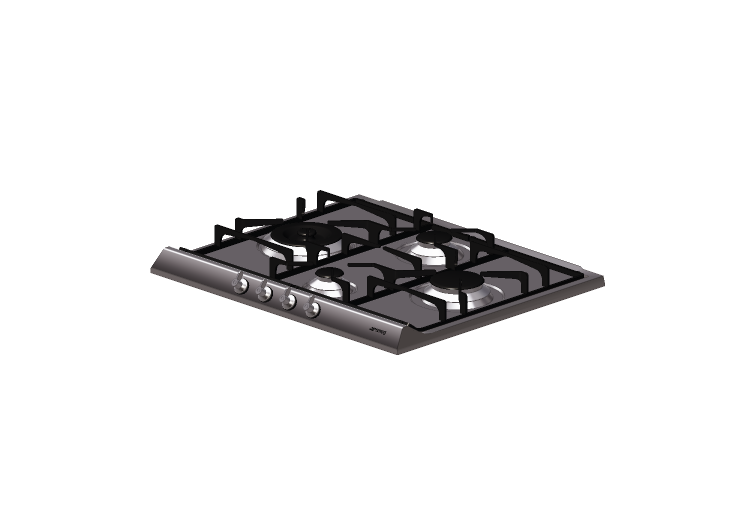Electroménagers 3D - Table de cuisson à gaz avec 4 feux -... Electroménagers 3D - Table de cuisson à gaz avec 4 feux -...