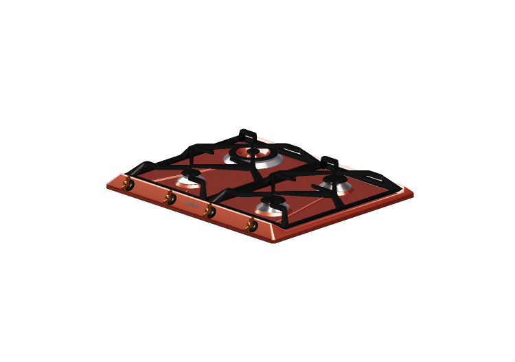 3D Electrical Appliances - Cooking Hob with 4 burners -... 3D Electrical Appliances - Cooking Hob with 4 burners -...