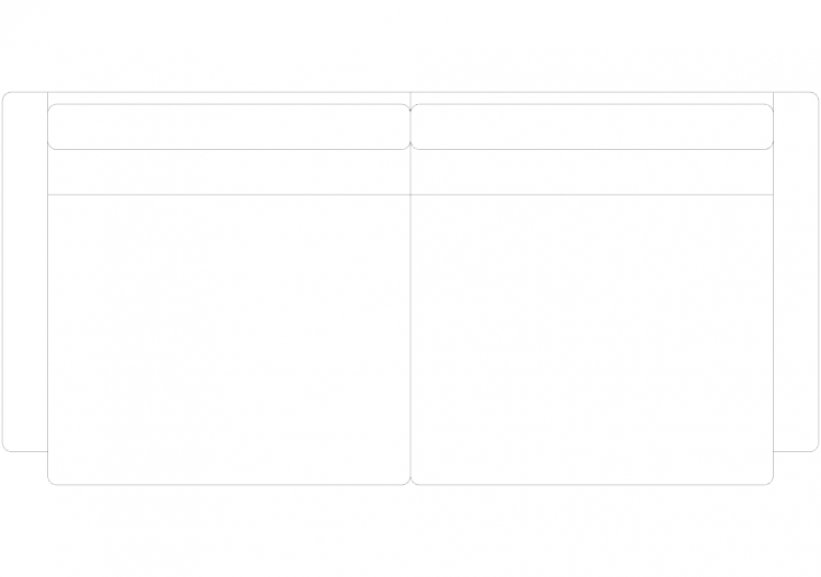 Furniture DWG - Type 3 sofa 08 - ACCA software
