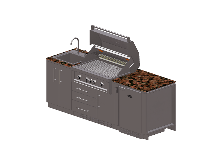 Cocinas 3D - Cocina completa con electrodomésticos -... Cocinas 3D - Cocina completa con electrodomésticos -...