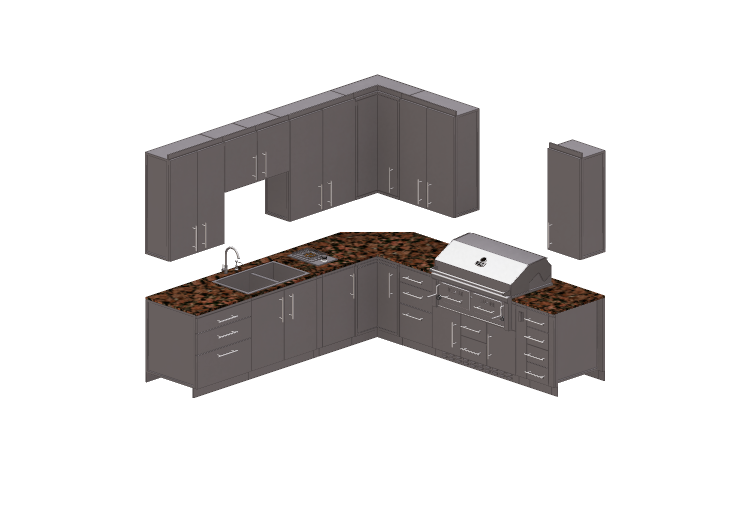 Cozinhas 3D - Cozinha completa com eletrodomésticos -... Cozinhas 3D - Cozinha completa com eletrodomésticos -...