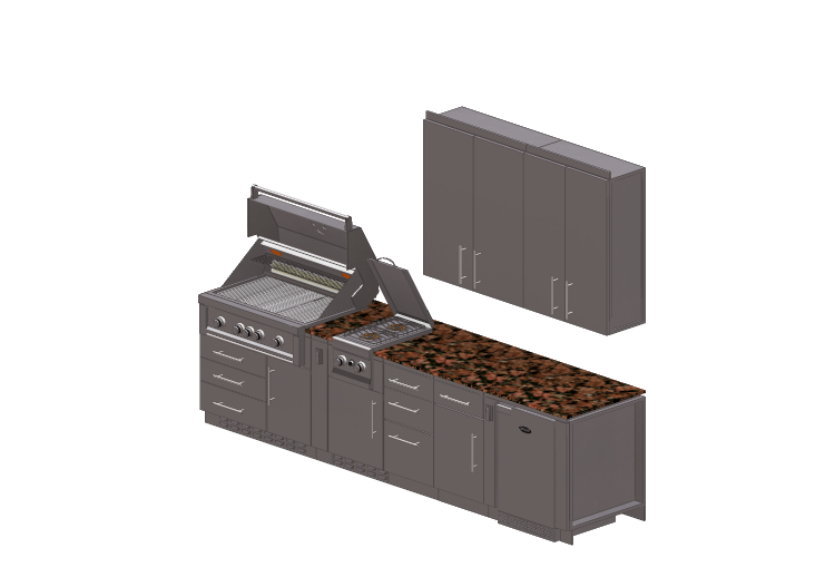 Cuisine 3D - Cuisine complète avec appareils... Cuisine 3D - Cuisine complète avec appareils...