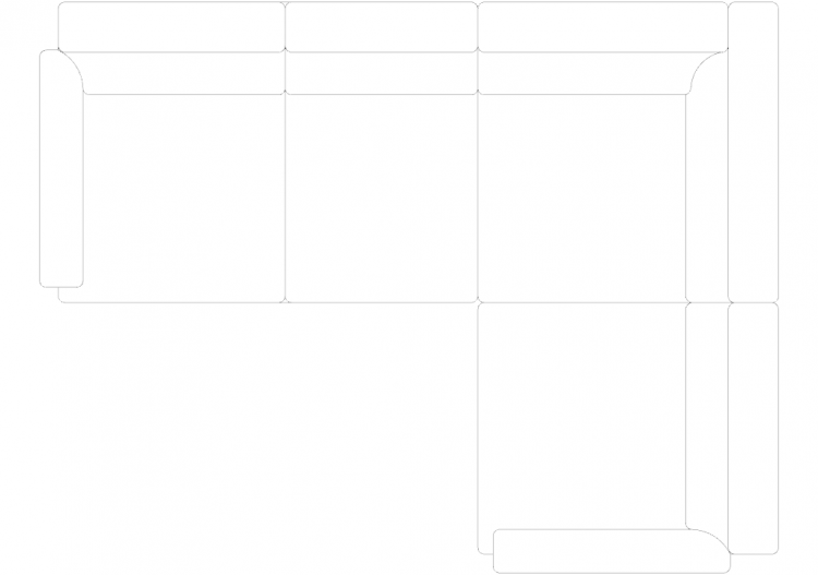 Furniture DWG - Canapé type 4 08 - ACCA software