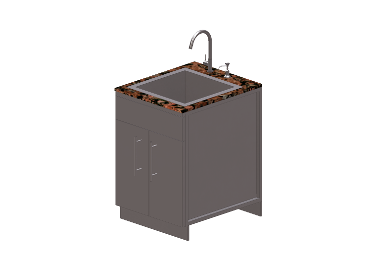 3D Furniture - Modular kitchen cabinet with sink - Sunstone... 3D Furniture - Modular kitchen cabinet with sink - Sunstone...