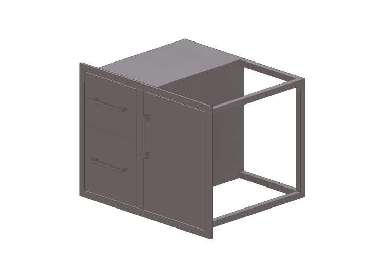 3D Möbel - Schublade aus Metall - Sunstone - BA DDC30 -... 3D Möbel - Schublade aus Metall - Sunstone - BA DDC30 -...