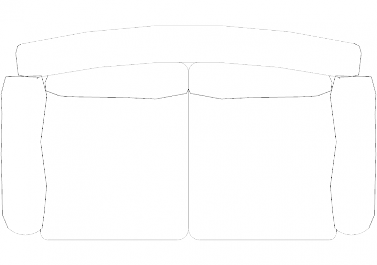 Mobili DWG - Divano tipo 5 02 - ACCA software