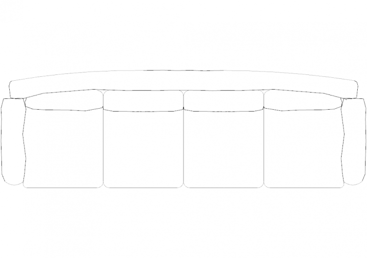 Furniture DWG - Type 5 sofa 04 - ACCA software