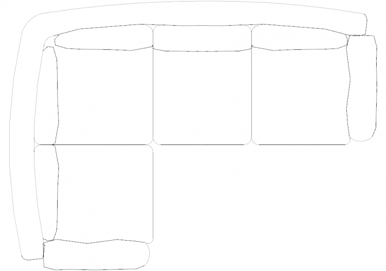 Furniture DWG - Type 5 sofa 06 - ACCA software