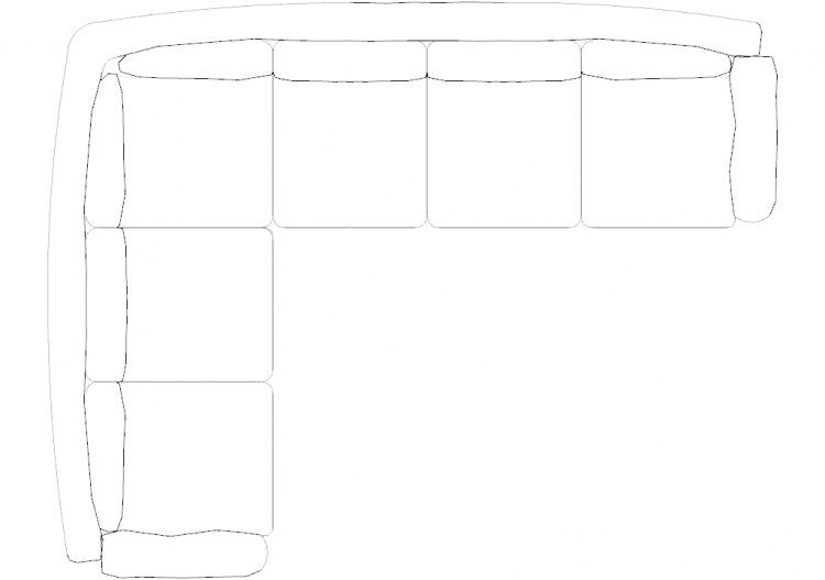 Mobili DWG - Divano tipo 5 08 - ACCA software