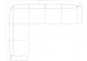 Furniture DWG - 类型5沙发08