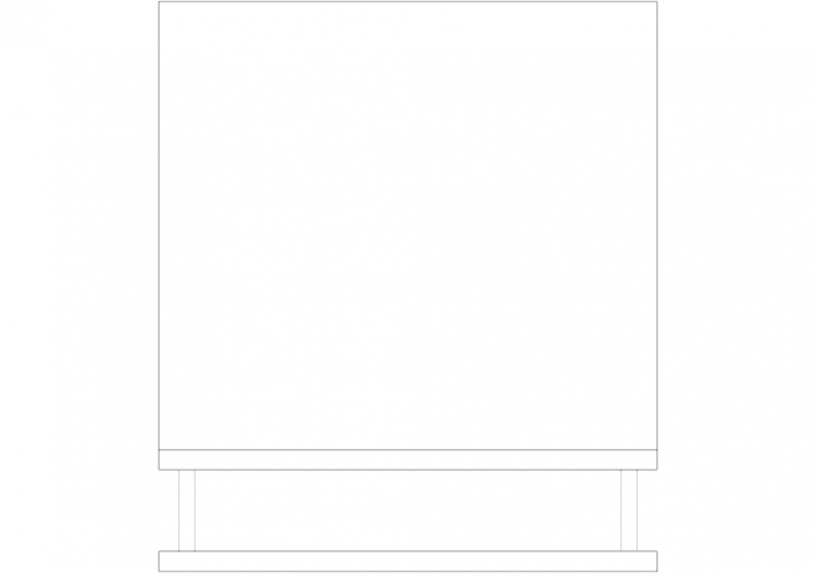 Bureau DWG - Armoires tiroirs 03 - ACCA software