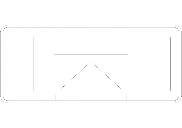 Escritório DWG - Escrivaninhas tipo 1 08 - ACCA software