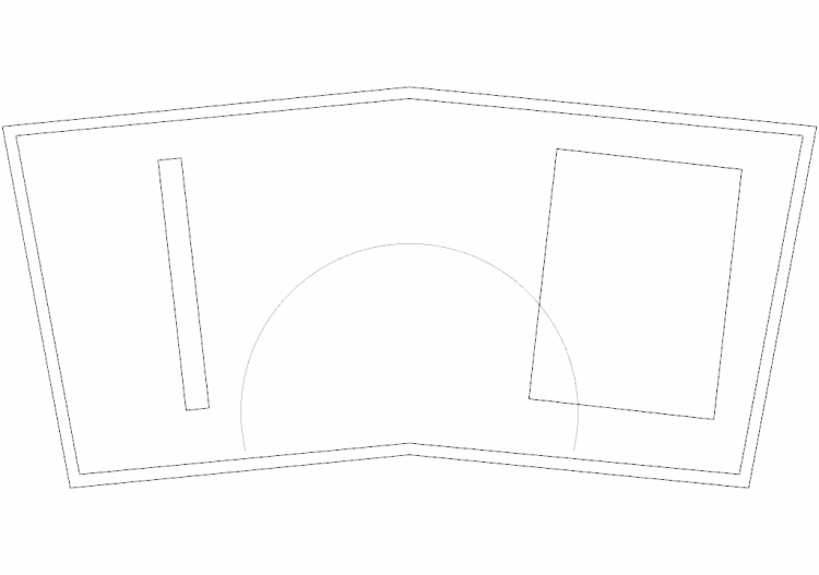 Escritório DWG - Escrivaninhas tipo 2 04 - ACCA software