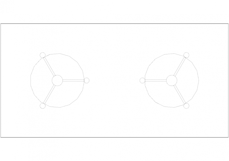 Office DWG - Type 3 Desks 12 - ACCA software